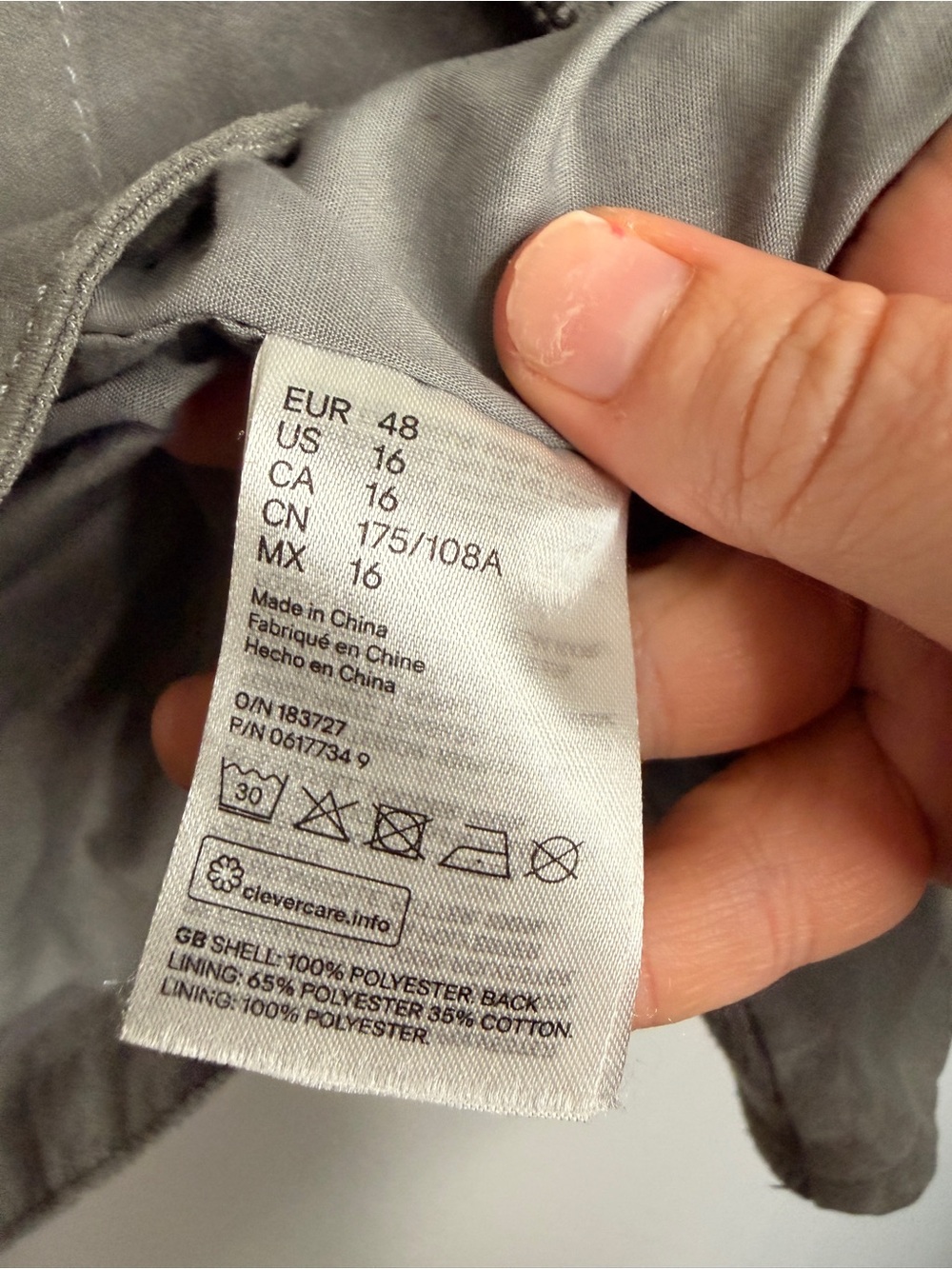 H&M Divided Gray Faux Suede Drape Moto Jacket Size 16 - Picture 8 of 11